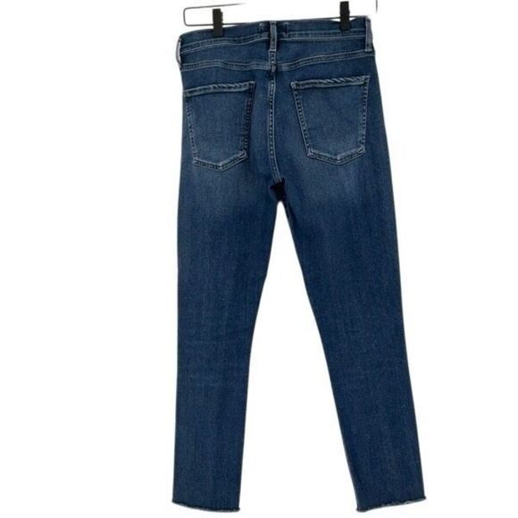 Agolde Blue Sophie High Rise Crop Denim Skinny Jeans Size 28 - Picture 4 of 9